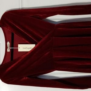 Red Velour Dress